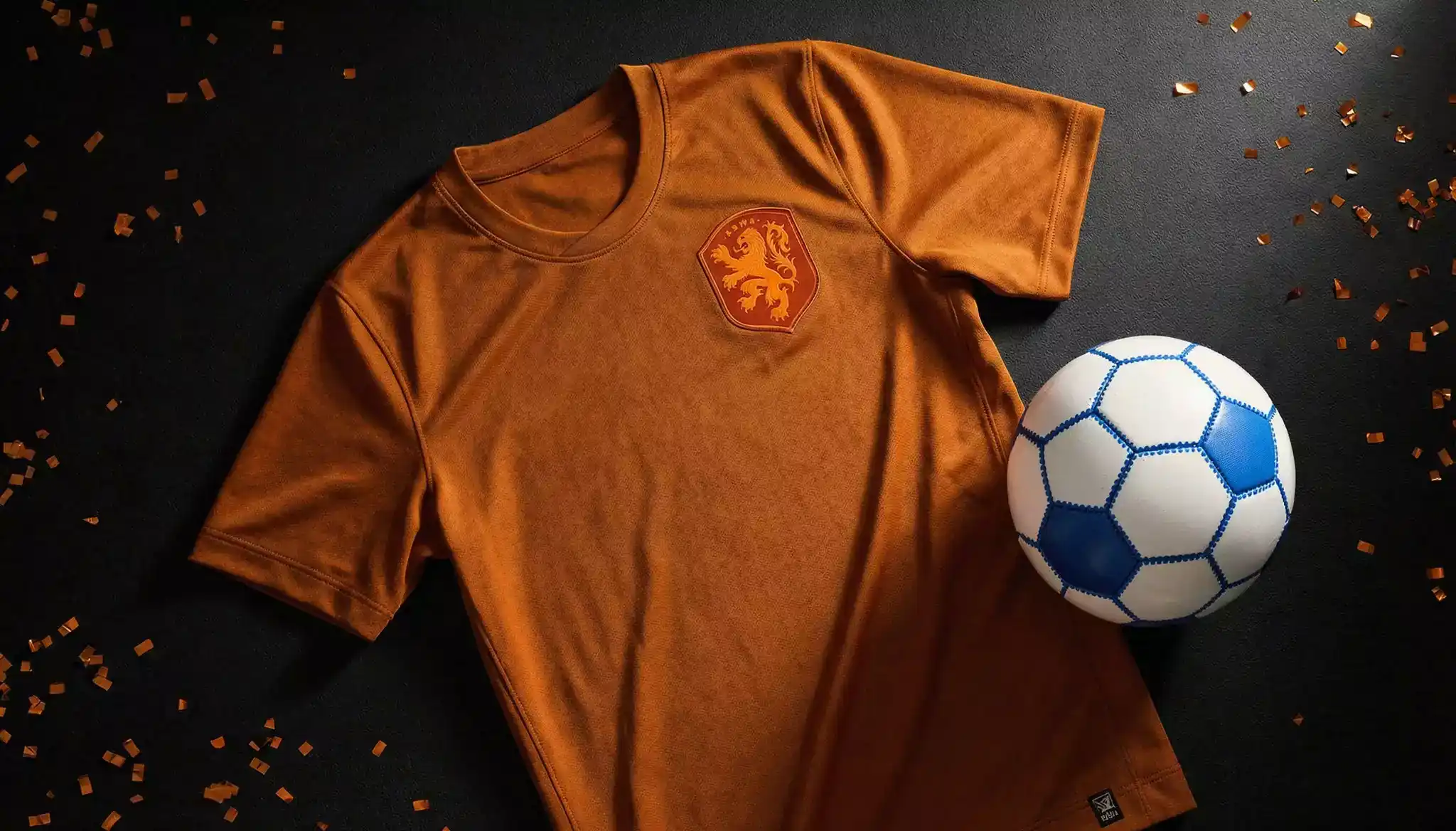 Hollands landshold i orange spilletrøjer ved VM 2026