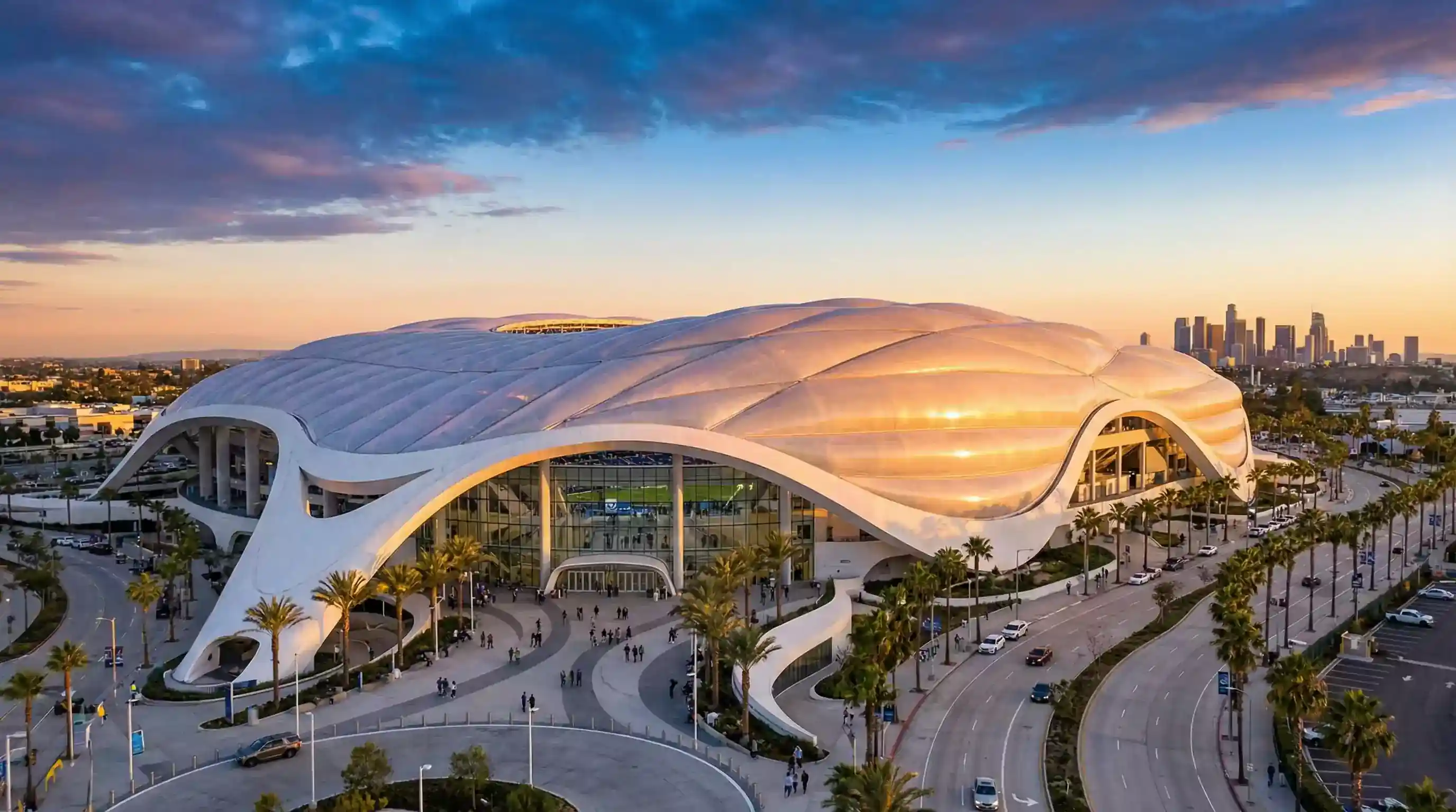 SoFi Stadium i Los Angeles - futuristisk VM 2026-arena i Inglewood, Californien